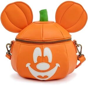 Loungefly Disney Mickey Pumpkin Crossbody Bag (glow in the dark face)